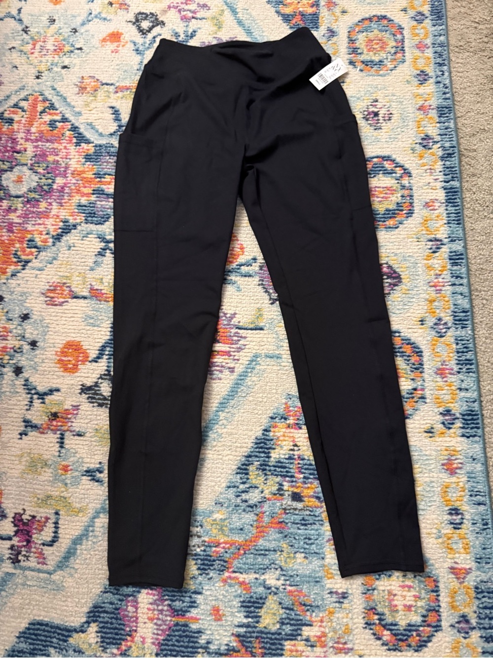 New York & Company Black Ponte High-Rise Leggings
